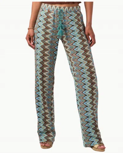 CALYPSO ST BARTH BLAIRE MID-RISE PANT IN BLUE MULTI