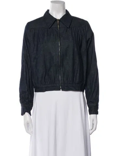 Pre-owned Calypso St Barth Bomber Jacket In Blue