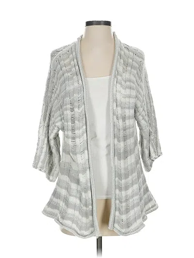 Pre-owned Calypso St Barth Cardigan Sweater In Silver