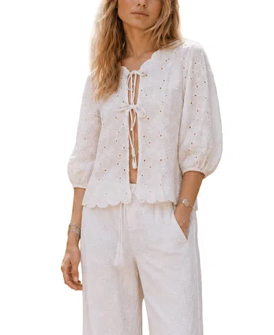 Calypso St Barth Carmen Top In White