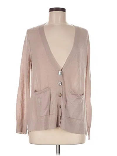 Pre-owned Calypso St Barth Cashmere Cardigan Sweater In Tan