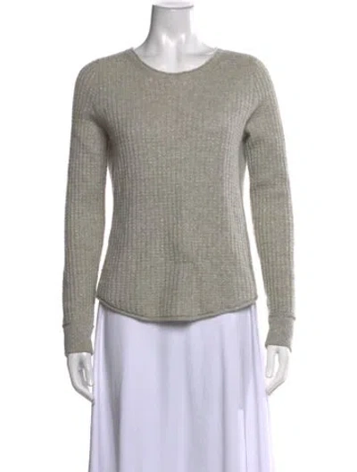 Pre-owned Calypso St Barth Cashmere Crew Neck Sweater In Grey