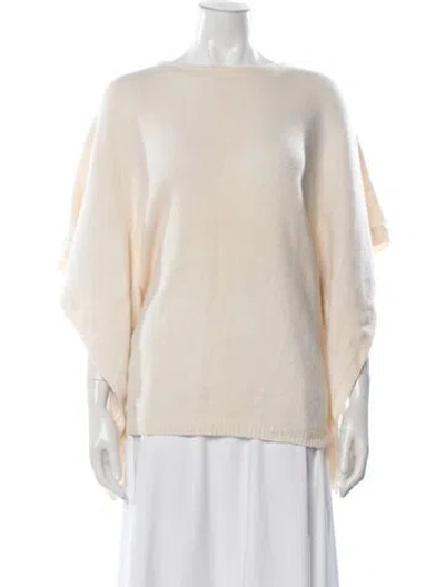 Pre-owned Calypso St Barth Cashmere Crew Neck Sweater In Neutral