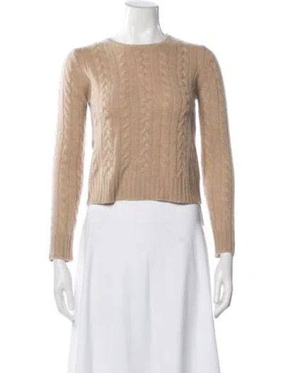 Pre-owned Calypso St Barth Cashmere Crew Neck Sweater In Neutrals