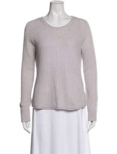 Pre-owned Calypso St Barth Cashmere Crew Neck Sweater In Purple