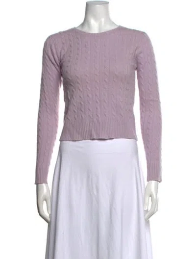 Pre-owned Calypso St Barth Cashmere Crew Neck Sweater In Purple
