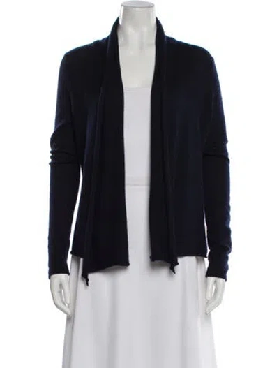 Pre-owned Calypso St Barth Cashmere Open Front Sweater In Blue