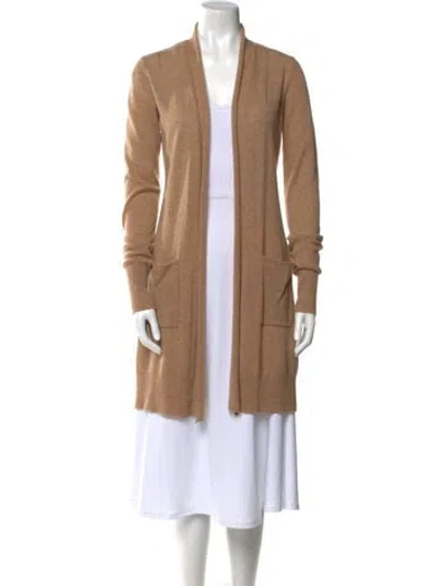 Pre-owned Calypso St Barth Cashmere Open Front Sweater In Neutral