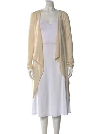 Pre-owned Calypso St Barth Cashmere Open Front Sweater In Neutral