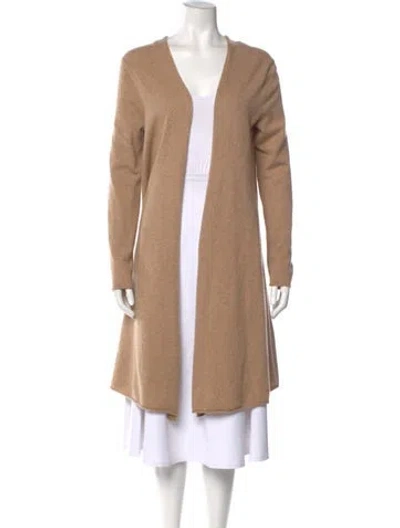 Pre-owned Calypso St Barth Cashmere Open Front Sweater In Neutral