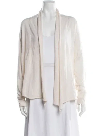Pre-owned Calypso St Barth Cashmere Open Front Sweater In Neutral