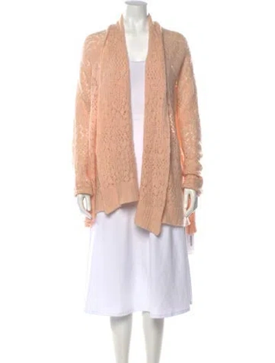 Pre-owned Calypso St Barth Cashmere Patterned Sweater In Pink