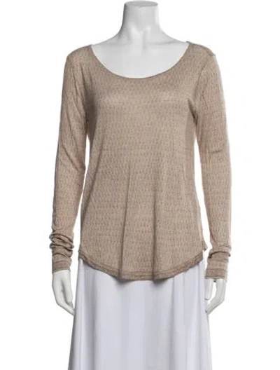 Pre-owned Calypso St Barth Cashmere Patterned Top In Purple