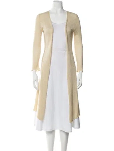 Pre-owned Calypso St Barth Cashmere Robe In Neutral
