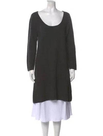 Pre-owned Calypso St Barth Cashmere Scoop Neck Sweater In Gray