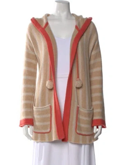 Pre-owned Calypso St Barth Cashmere Striped Sweater In Neutral