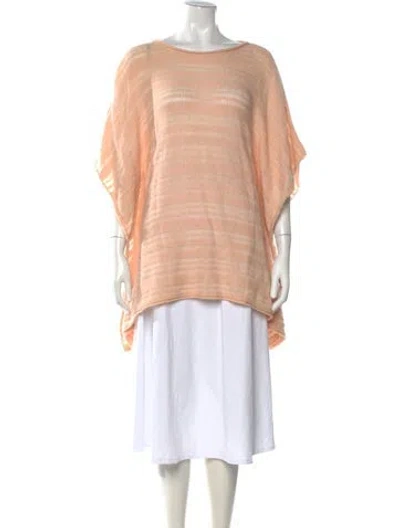 Pre-owned Calypso St Barth Cashmere Striped Sweater In Pink