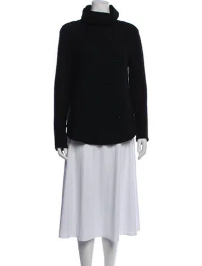 Pre-owned Calypso St Barth Cashmere Turtleneck Sweater In Black