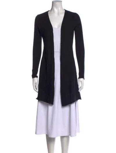 Pre-owned Calypso St Barth Cashmere V-neck Sweater In Black