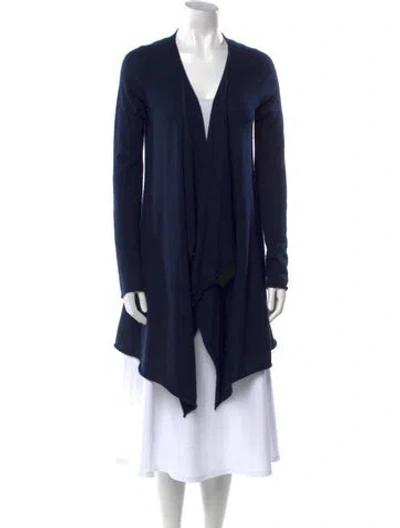Pre-owned Calypso St Barth Cashmere V-neck Sweater In Blue