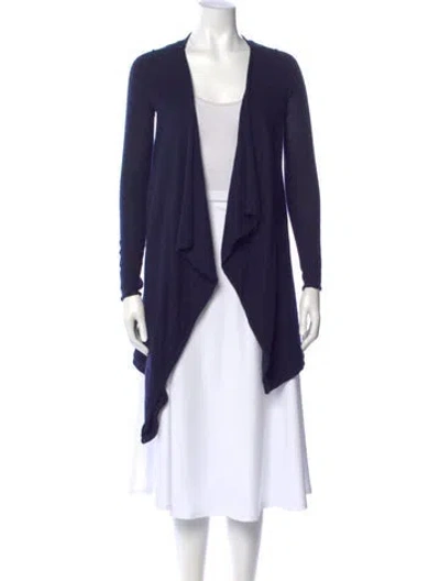 Pre-owned Calypso St Barth Cashmere V-neck Sweater In Blue