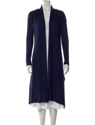 Pre-owned Calypso St Barth Cashmere V-neck Sweater In Blue