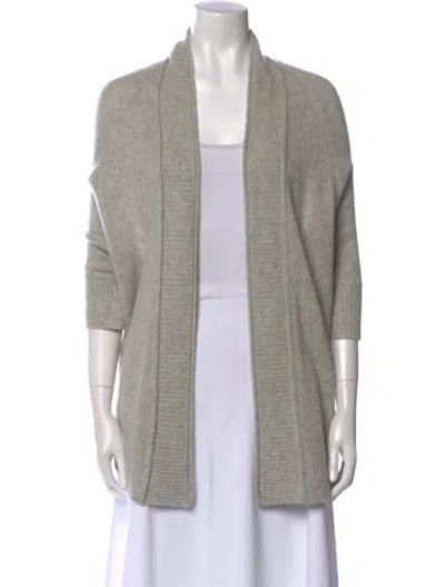 Pre-owned Calypso St Barth Cashmere V-neck Sweater In Gray