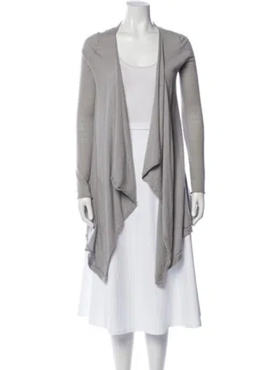 Pre-owned Calypso St Barth Cashmere V-neck Sweater In Gray
