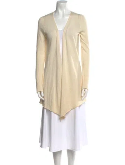 Pre-owned Calypso St Barth Cashmere V-neck Sweater In Neutral