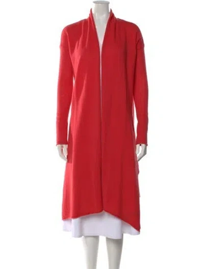 Pre-owned Calypso St Barth Cashmere V-neck Sweater In Red