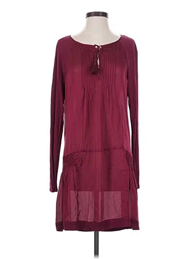 Pre-owned Calypso St Barth Casual Dress In Burgundy