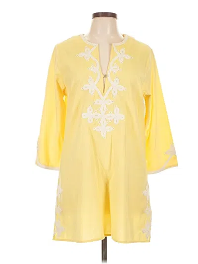 Pre-owned Calypso St Barth Casual Dress In Yellow