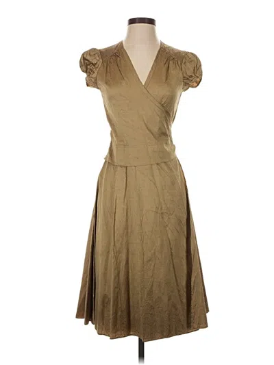Pre-owned Calypso St Barth Cocktail Dress In Tan