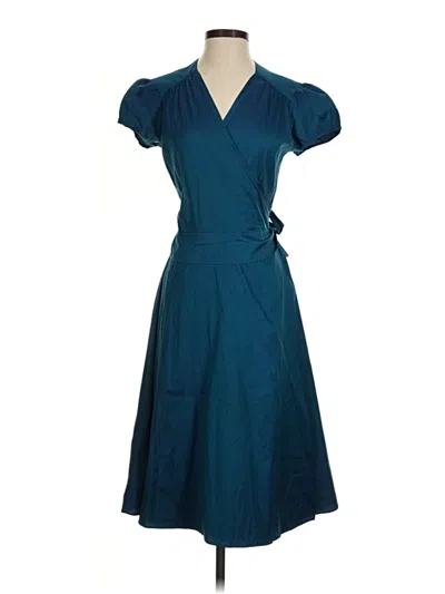 Pre-owned Calypso St Barth Cocktail Dress In Teal