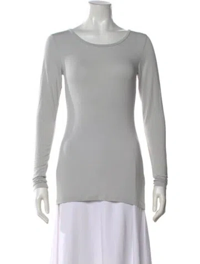 Pre-owned Calypso St Barth Crew Neck Long Sleeve Top In Neutral