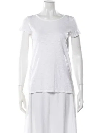 Pre-owned Calypso St Barth Crew Neck Short Sleeve T-shirt In White