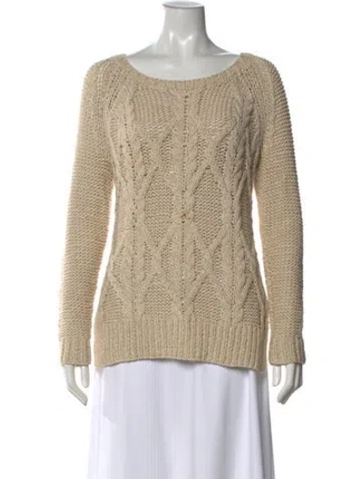 Pre-owned Calypso St Barth Crew Neck Sweater In Neutral