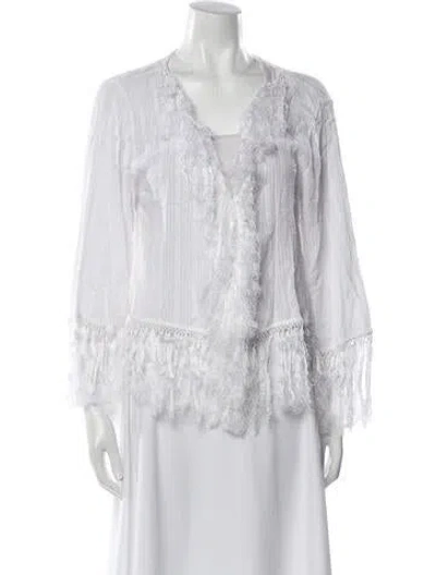 Pre-owned Calypso St Barth Evening Jacket In White