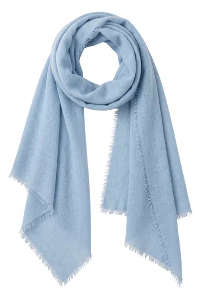 Calypso St Barth Calypso St. Barth Felted Cashmere Scarf In Baby Blue