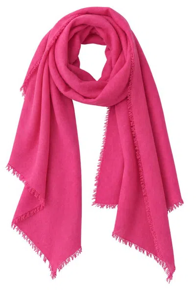 Calypso St Barth Calypso St. Barth Felted Cashmere Scarf In Hot Pink
