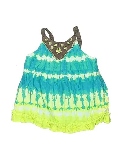Pre-owned Calypso St. Barth For Target Babies' Sleeveless Top Green Halter Neckline Tops