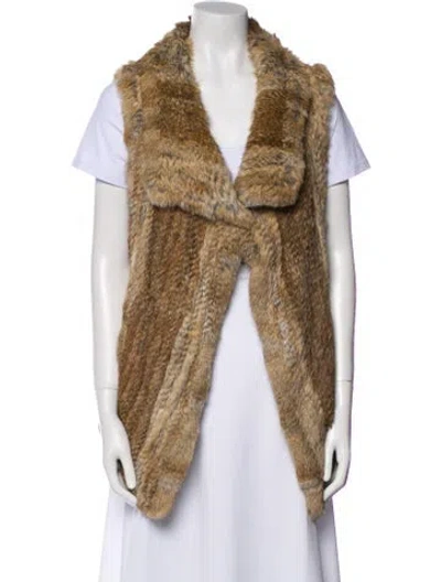 Pre-owned Calypso St Barth Fur Fur Jacket In Neutral