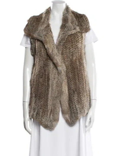 Pre-owned Calypso St Barth Fur Fur Jacket In Neutral