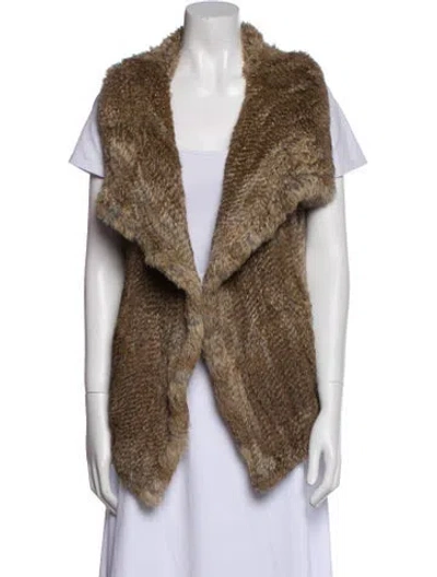 Pre-owned Calypso St Barth Fur Jacket In Brown