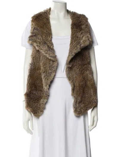 Pre-owned Calypso St Barth Fur Jacket In Brown