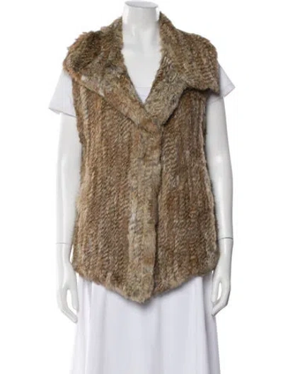Pre-owned Calypso St Barth Fur Jacket In Brown