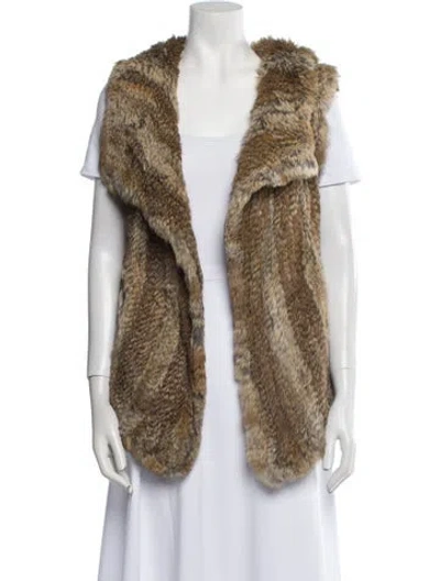 Pre-owned Calypso St Barth Fur Jacket In Neutral