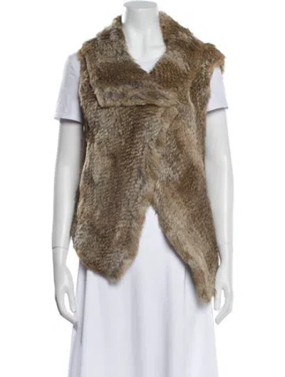 Pre-owned Calypso St Barth Fur Jacket In Neutral