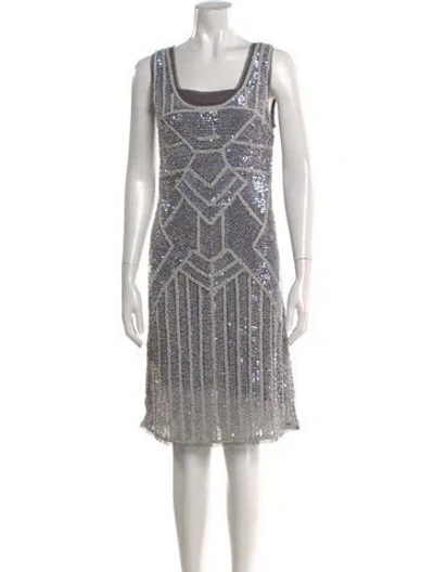 Pre-owned Calypso St Barth Graphic Print Knee-length Dress In Multi