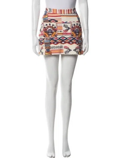 Pre-owned Calypso St Barth Graphic Print Mini Skirt In Multi